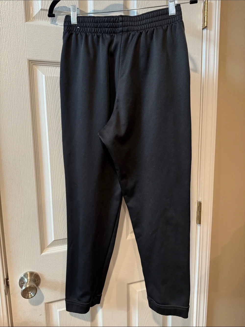 Nike Kids Black Jogger Sweatpants with Silver Swoosh